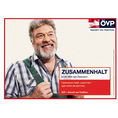 Neue Plakate  sollen ÖVP  wieder beflügeln.