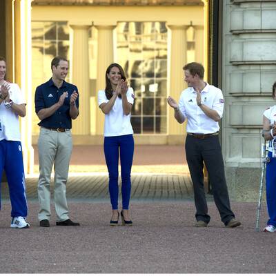 Kate Middleton & Prinz William bei der olympischen Eröffnung vorm Buckingham Palace