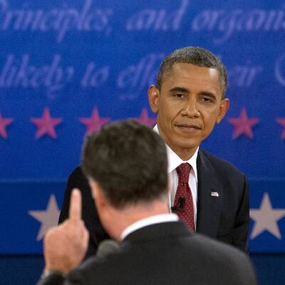 Obama und Romney in der 