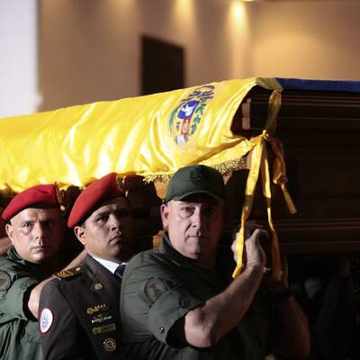 Chavez' Leichnam aufgebahrt