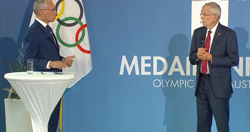 Olympia-Helden von Bundespräsident empfangen