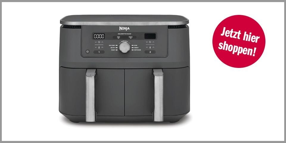 Ninja Dual Zone Digital Air Fryer DZ400EU – für 159,32 statt 231,92 Euro bei Amazon* 
