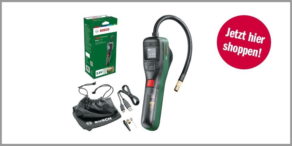 Shopping Channel Luftpumpen Bosch EasyPump elektrischer Mini-Kompressor