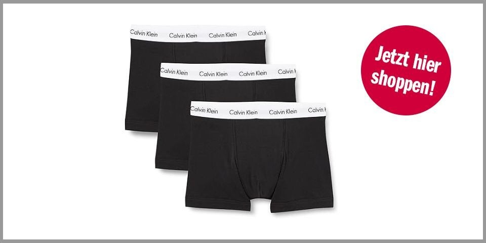 Shopping CH Frühlingsangebote Calvin Klein Herren 3er Pack Boxershorts Trunks Unterwäsche