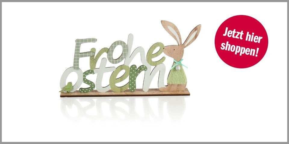 Shopping CH Osterdeko Com-four Deko Aufsteller Frohe Ostern