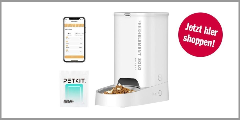 PETKIT Futterautomat (3L) – jetzt für 51,67 Euro statt 79,99 Euro bei Amazon*
