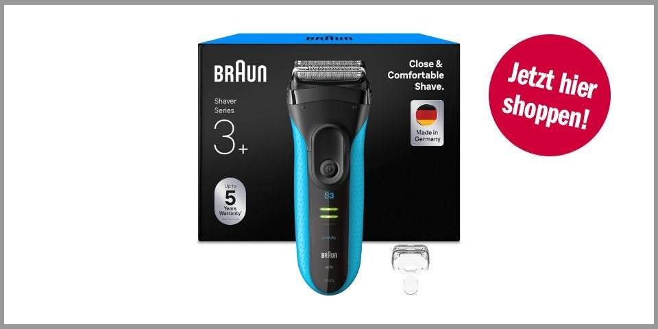 Braun Series 3+ Rasierer – für 60,49 statt 131,09 Euro bei Amazon*