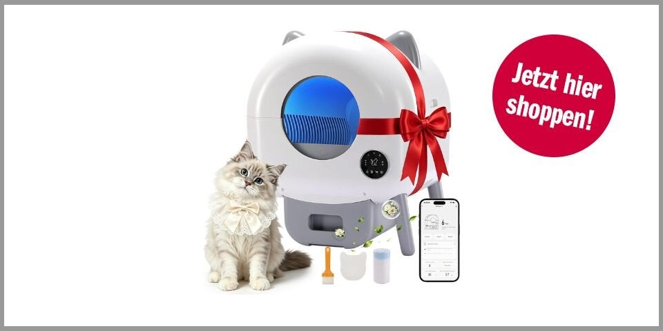 GTPLAYER Katzenklo Selbstreinigend – für 201,67 statt 302,51 Euro bei Amazon*