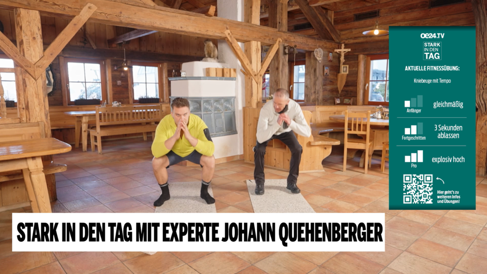 Workout für Kraft & Stabilität mit Johannes Quehenberger, zweifacher Weltmeister im Nordic Walking