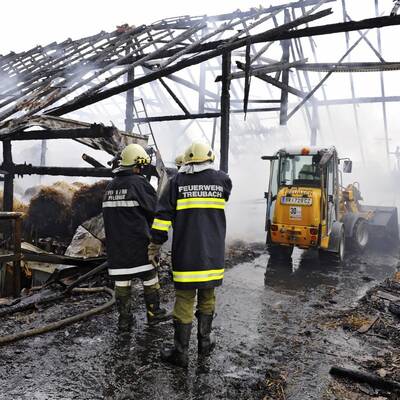Feuerwerkskörper löste Großbrand auf oö. Bauernhof aus