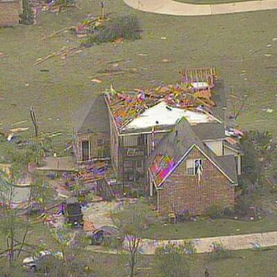Verwüstung durch Tornados in Texas