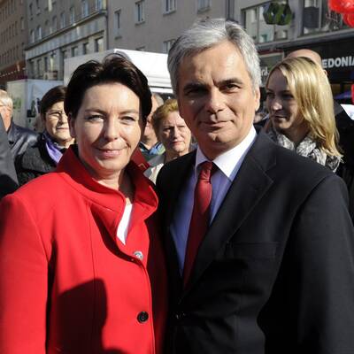 Werner Faymann am Tag vor der Wahl