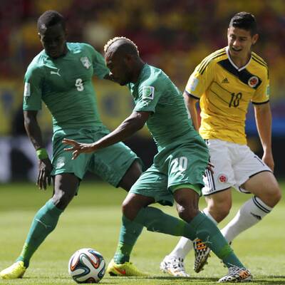 Bilder zu Kolumbien gegen Elfenbeinküste