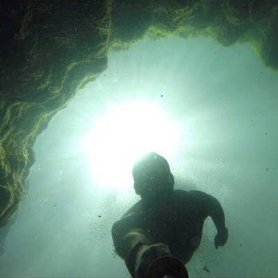 Irrer Sprung ins Wasserloch