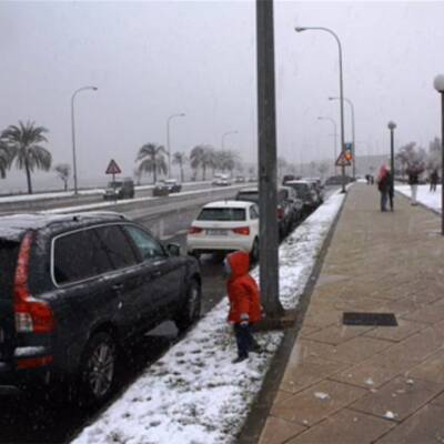 Schneefall im Februar 2012