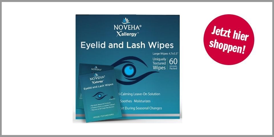 Shopping Channel Allergie Saison NOVEHA Allergie-Linderung Augenlid-Tücher