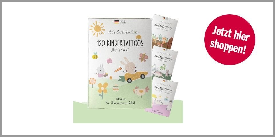 Kinder-Ostertattoos (120 Stück) – für 5,15 Euro bei Amazon* 