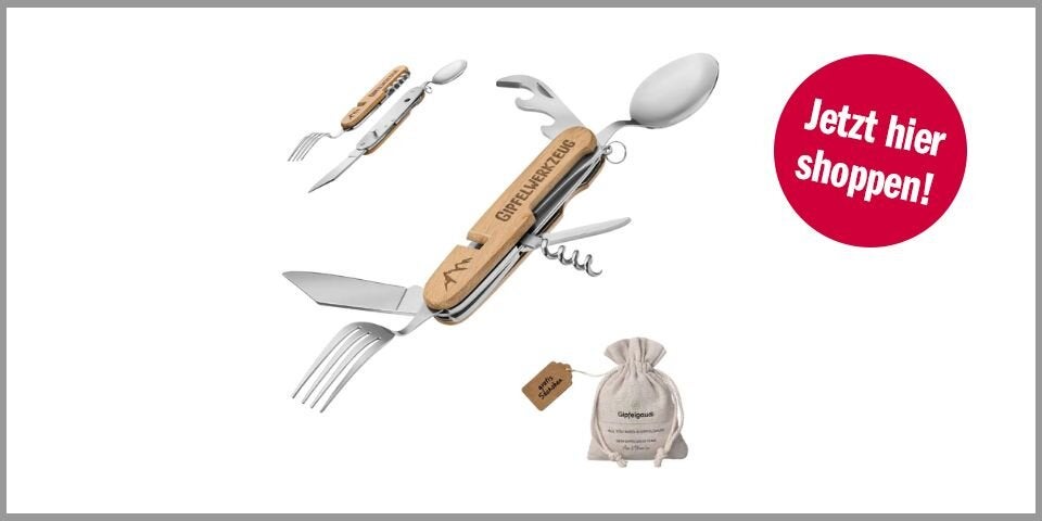 Shopping CH Wandern Gipfelgaudi All-in-One Camping-Besteck