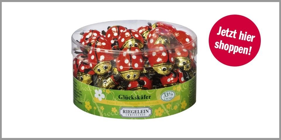 Riegelein Glückskäfer (45 Stück) – für 15,79 statt 16,27 Euro bei Amazon* 