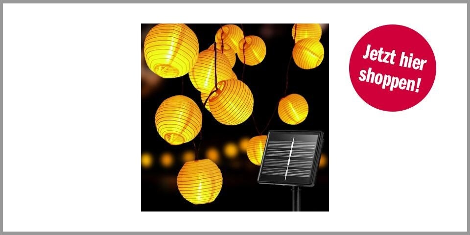 Auting Solar-Lichterkette – 13,10 statt 20,16 Euro bei Amazon* 