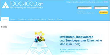 Crowdfunding-Plattform 1000x1000.at startet