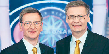 Moderator Günther Jauch (re.) und Michael Kessler