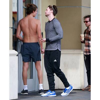 Patrick Schwarzenegger fleißig beim Joggen