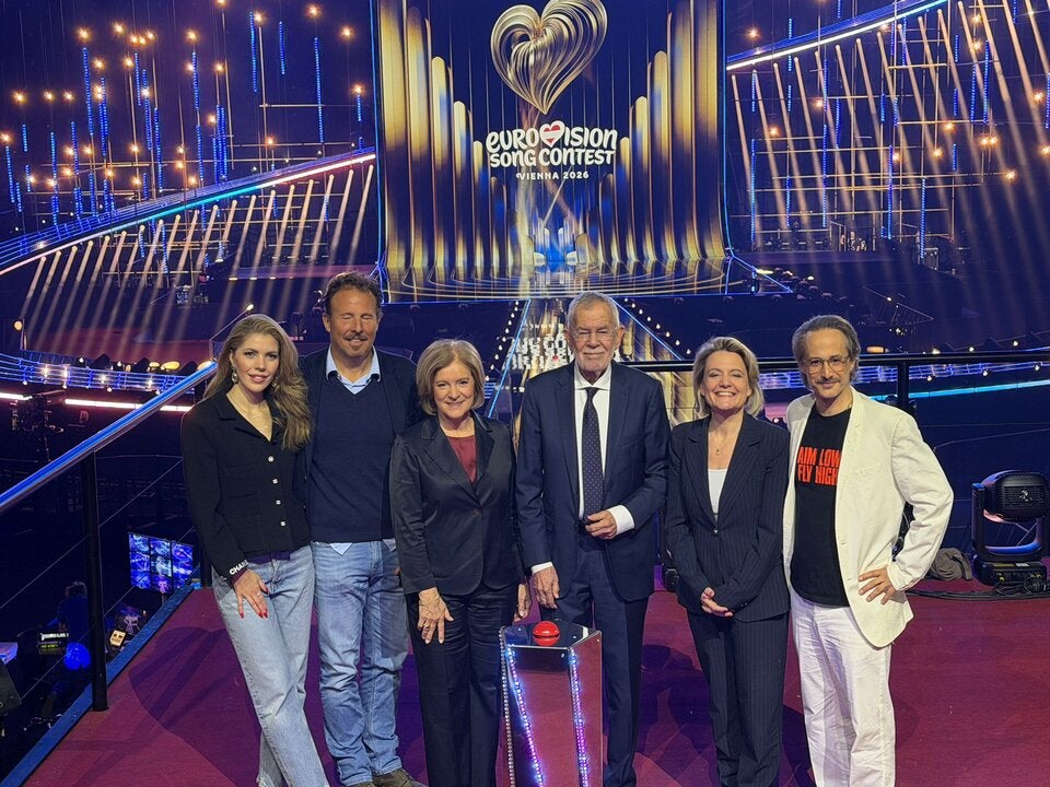 Victoria Swarovski, Michael Krön, Ingrid Thurnher, Alexander Van der Bellen, Stefanie Groiss-Horowitz und Michael Ostrowski