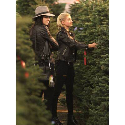 Kendall Jenner & Hailey Jenner beim Christbaum-Shopping
