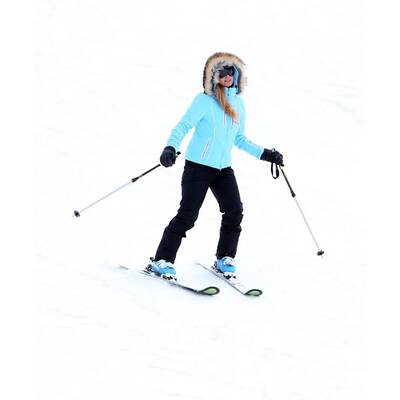 Paris Hilton kann ja echt Skifahren