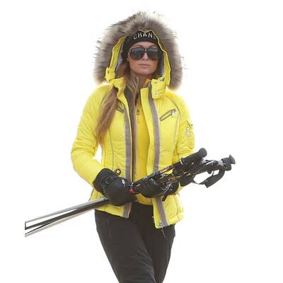 Paris Hilton kann ja echt Skifahren