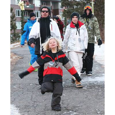 Gwen Stefani im Skiurlaub mit Familie