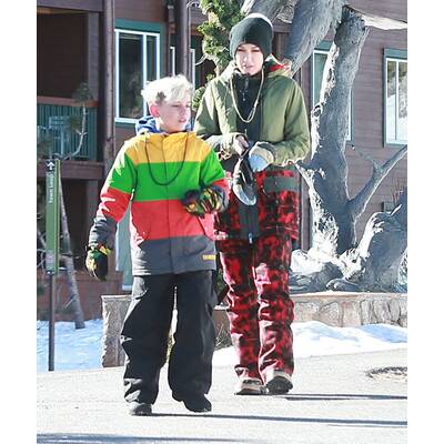 Gwen Stefani im Skiurlaub mit Familie