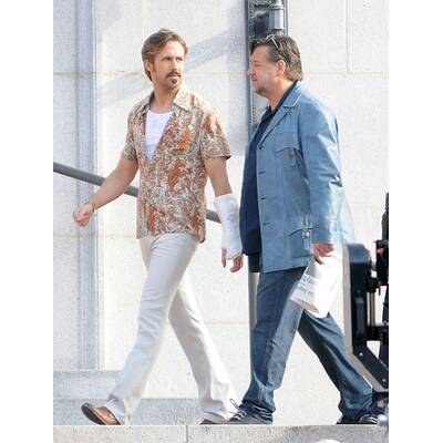 Gosling & Crowe am Set