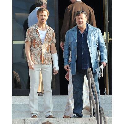 Gosling & Crowe am Set