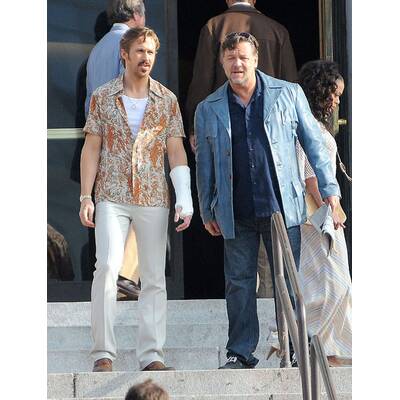 Gosling & Crowe am Set