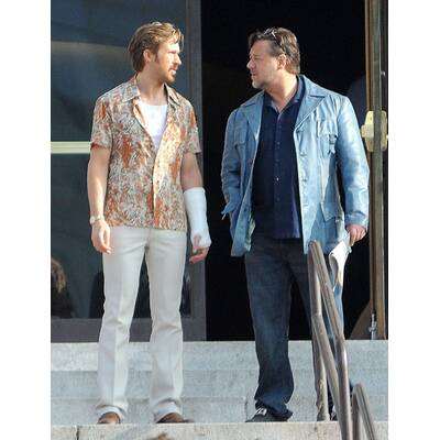 Gosling & Crowe am Set