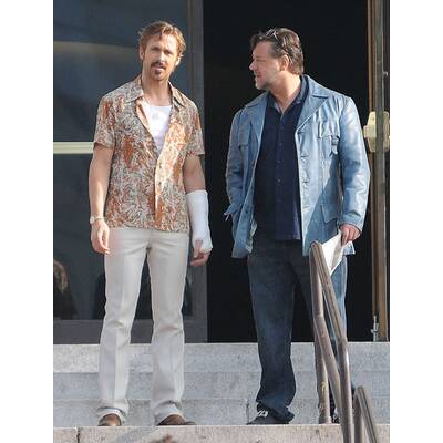 Gosling & Crowe am Set