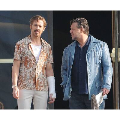 Gosling & Crowe am Set