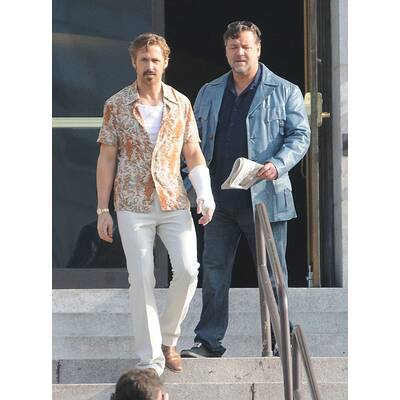 Gosling & Crowe am Set