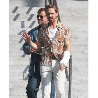 Gosling & Crowe am Set