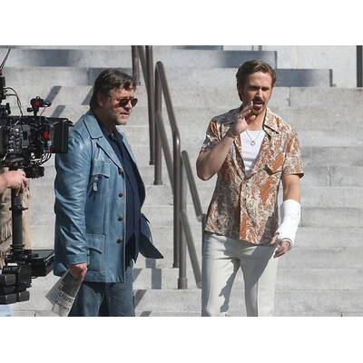 Gosling & Crowe am Set