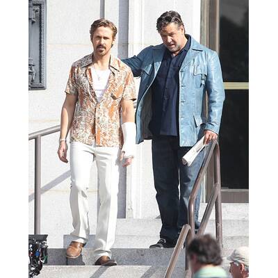 Gosling & Crowe am Set