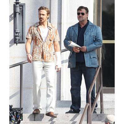 Gosling & Crowe am Set