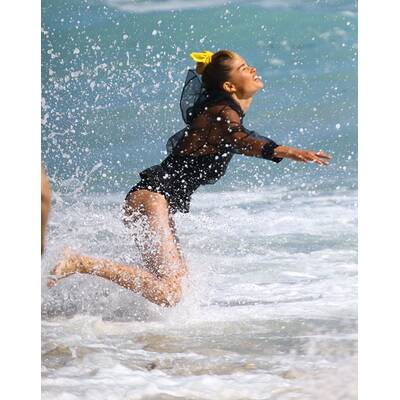 Doutzen Kroes: Shooting am Strand