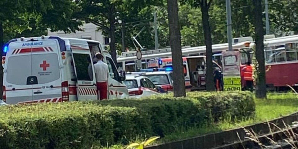 Straßenbahn in Wien crasht in Fußgänger - tot