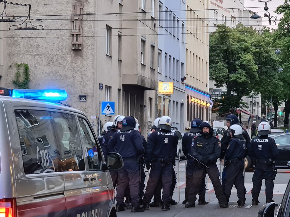 Demo in Wien eskaliert: Polizist durch Steinwurf verletzt