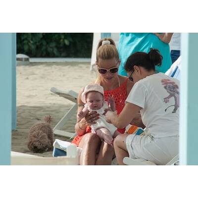 Michelle Hunziker: Strandtag mit ihren Liebsten