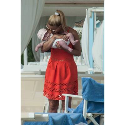 Michelle Hunziker: Strandtag mit ihren Liebsten