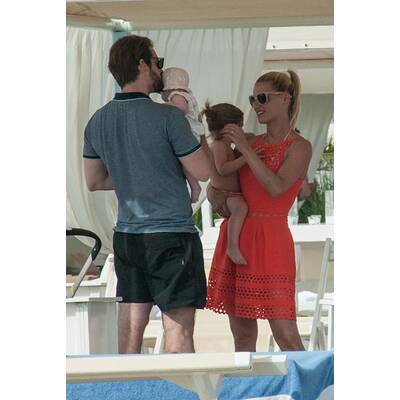 Michelle Hunziker: Strandtag mit ihren Liebsten